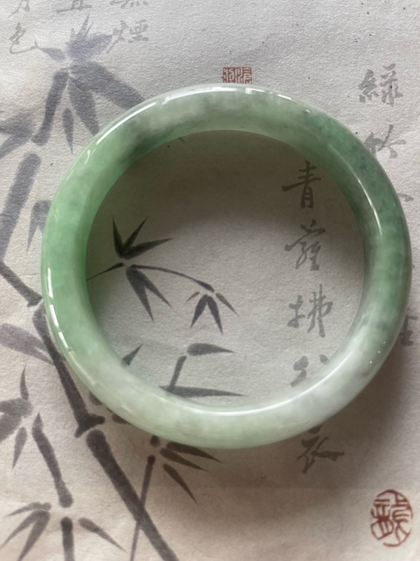 H607-六一➕缅甸翡翠手镯时尚冰女款