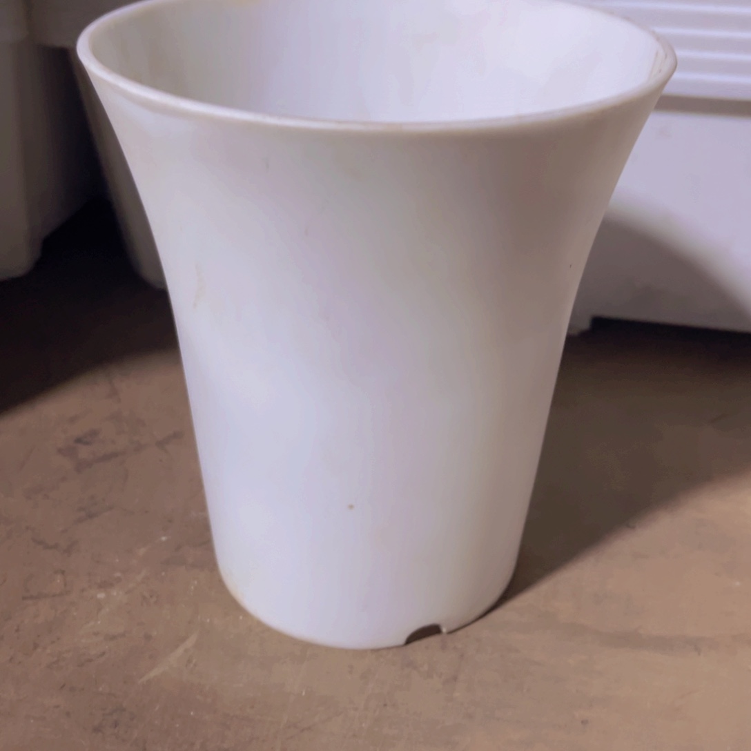 塑料13.5 白万象盆高15。 6个