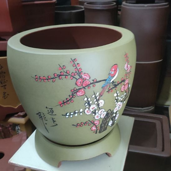 花盆紫砂龙蛋圆盆