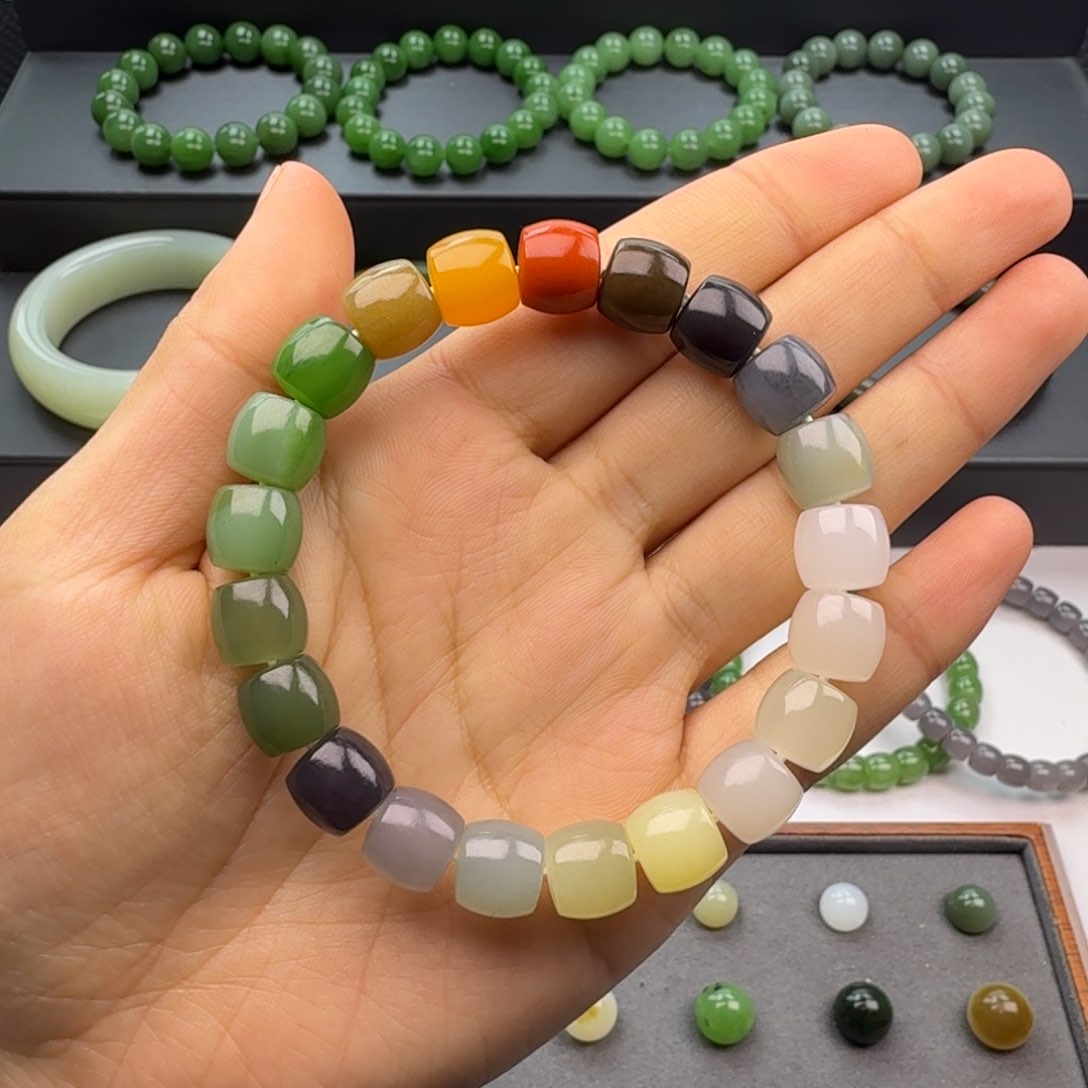 和田玉手串未镶嵌