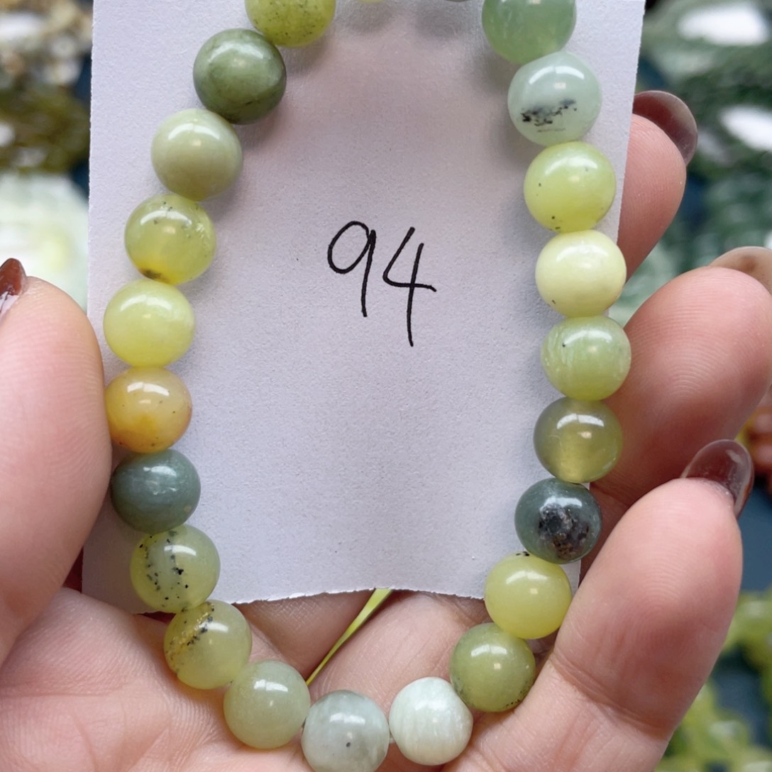 未镶嵌蛇纹石玉手链