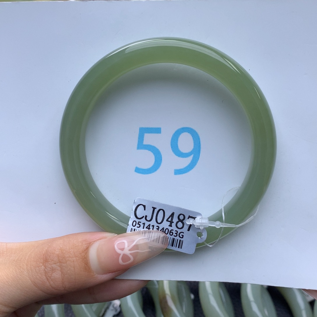 和田玉手镯未镶嵌琉*