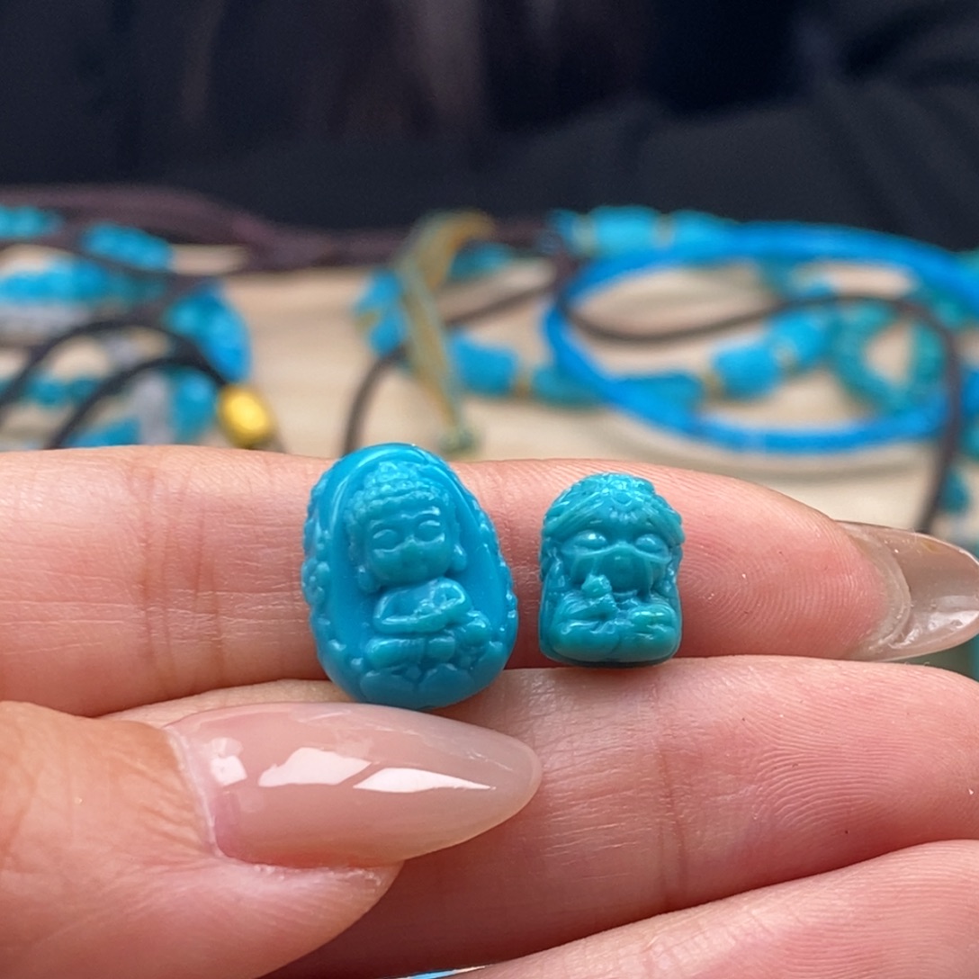 未镶嵌绿松石挂件图*。