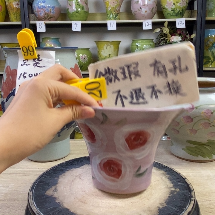 景德镇高温陶瓷花盆