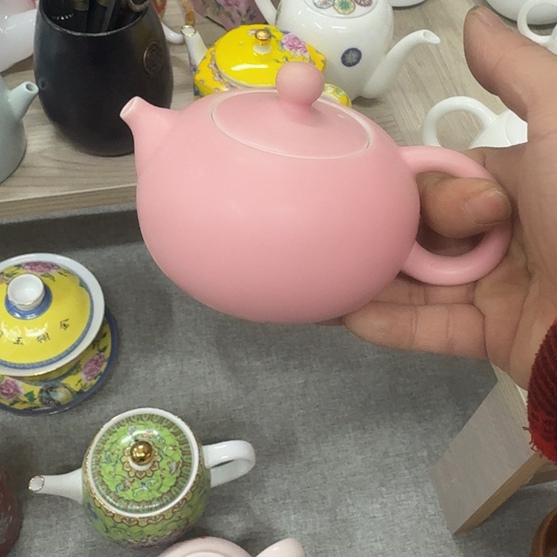 杯子陶处理粉西施壶一个