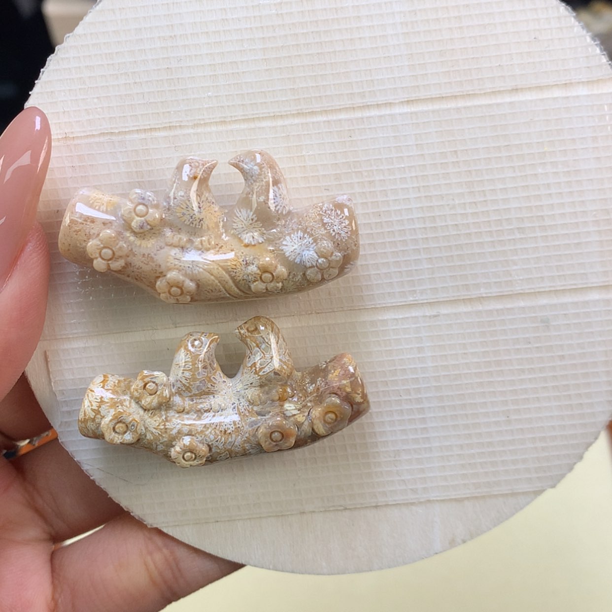 【闪购商品】颈饰未镶嵌硅化珊瑚（珊瑚玉）我***肉