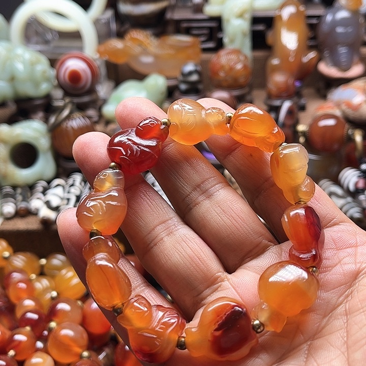 玛瑙/玉髓车挂未镶嵌