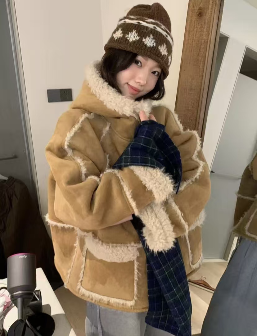 秋冬女装外套加绒加厚小香风轻奢百搭
