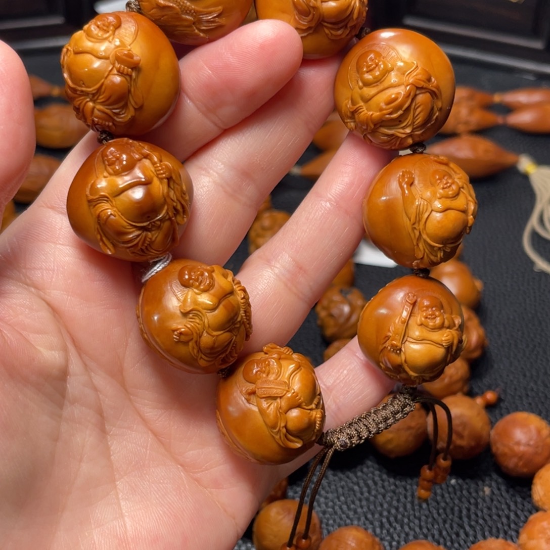 手串/手链橄榄核2.5双面风景弥勒佛