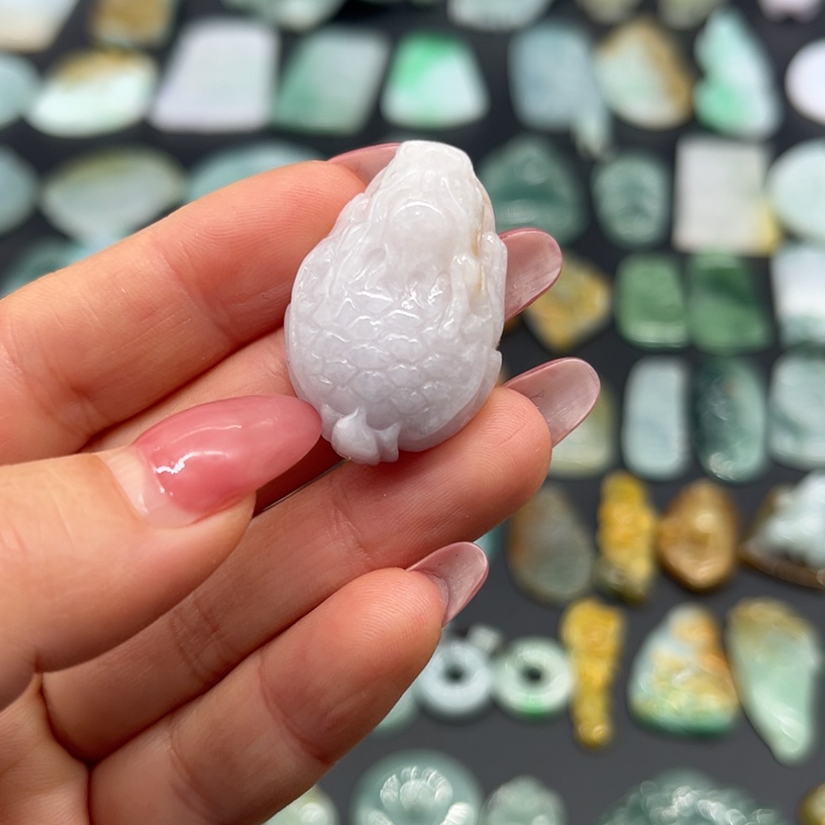 【闪购商品】翡翠颈饰未镶嵌龙龟