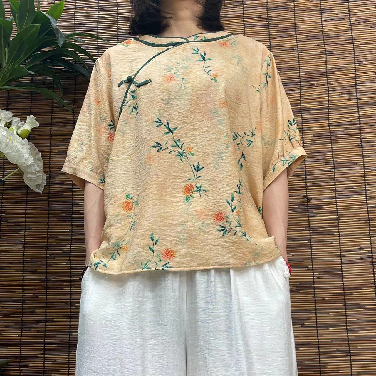 2496新款夏季气质减龄T恤上衣小衫QZ