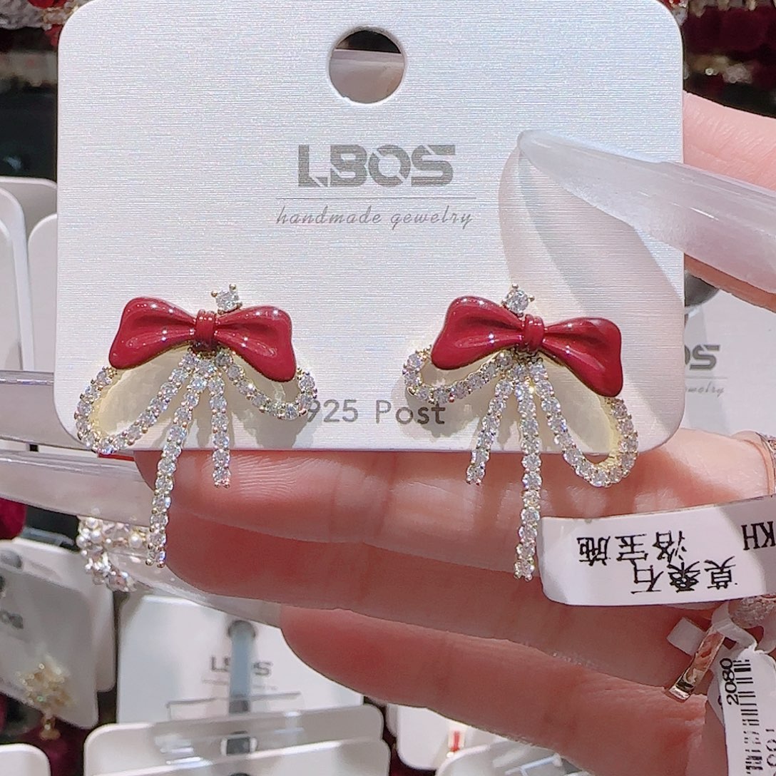 锆石铜合金925银耳环