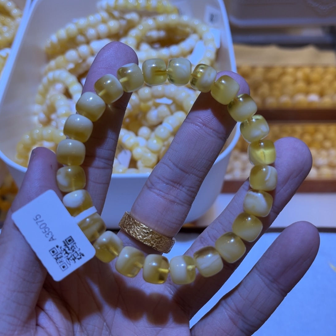 蜜蜡手串未镶嵌蜜蜡手串9.5