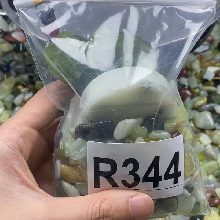 蛇纹石玉未镶嵌鱼缸石