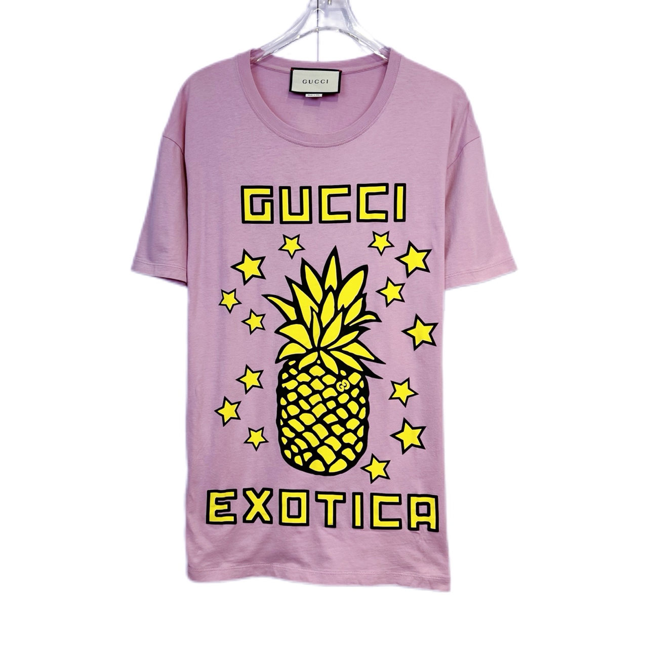 99新 GUCCI/古驰 011424 Logo字母印花短袖T恤 S码