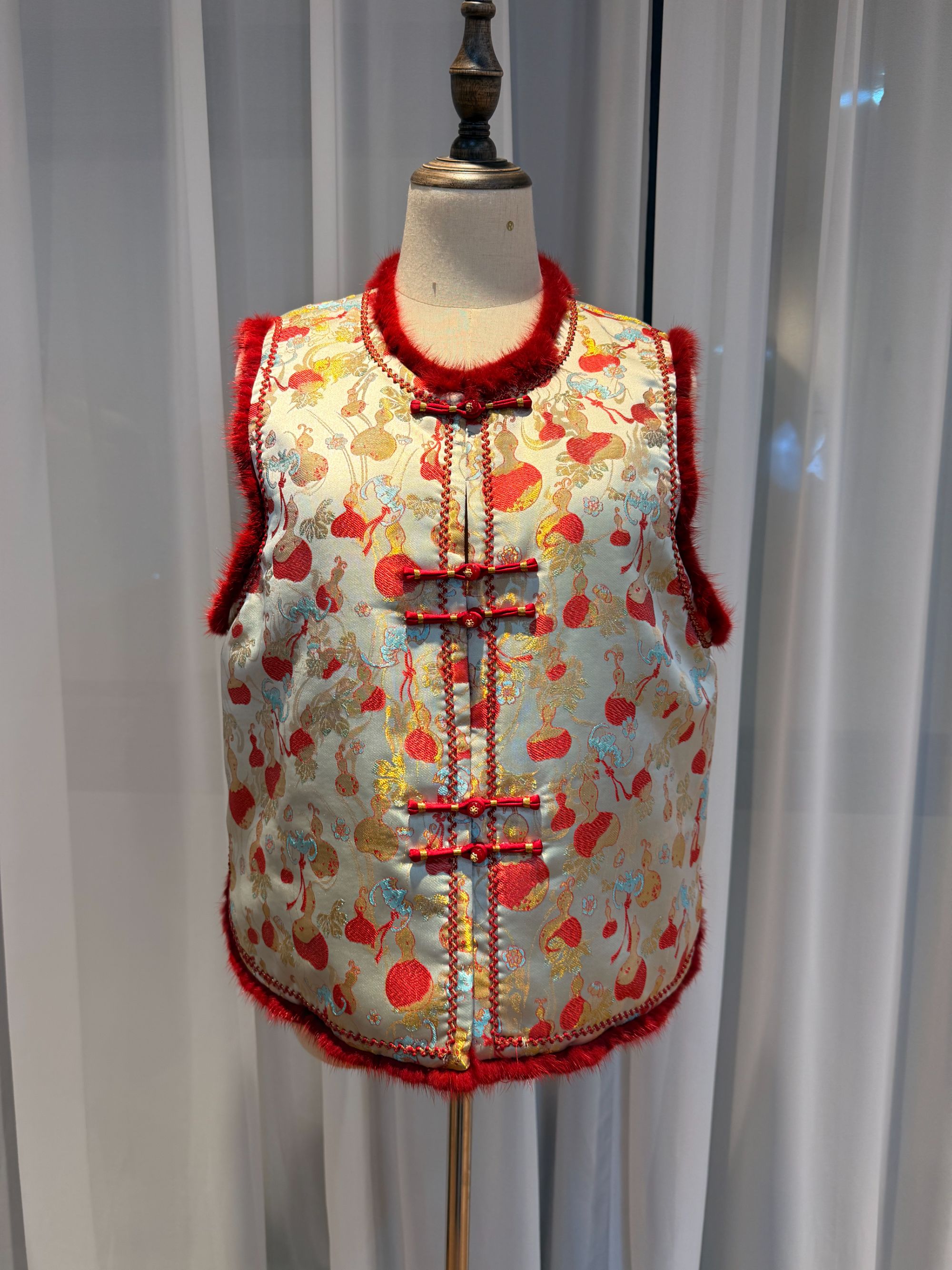 昭婵『金葫衔朱』2025新中式真丝国风时尚女装马甲