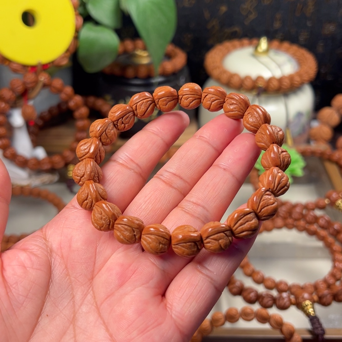 桃核手串玉龙脊手串12