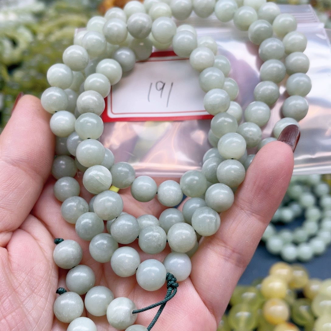 未镶嵌蛇纹石玉手串