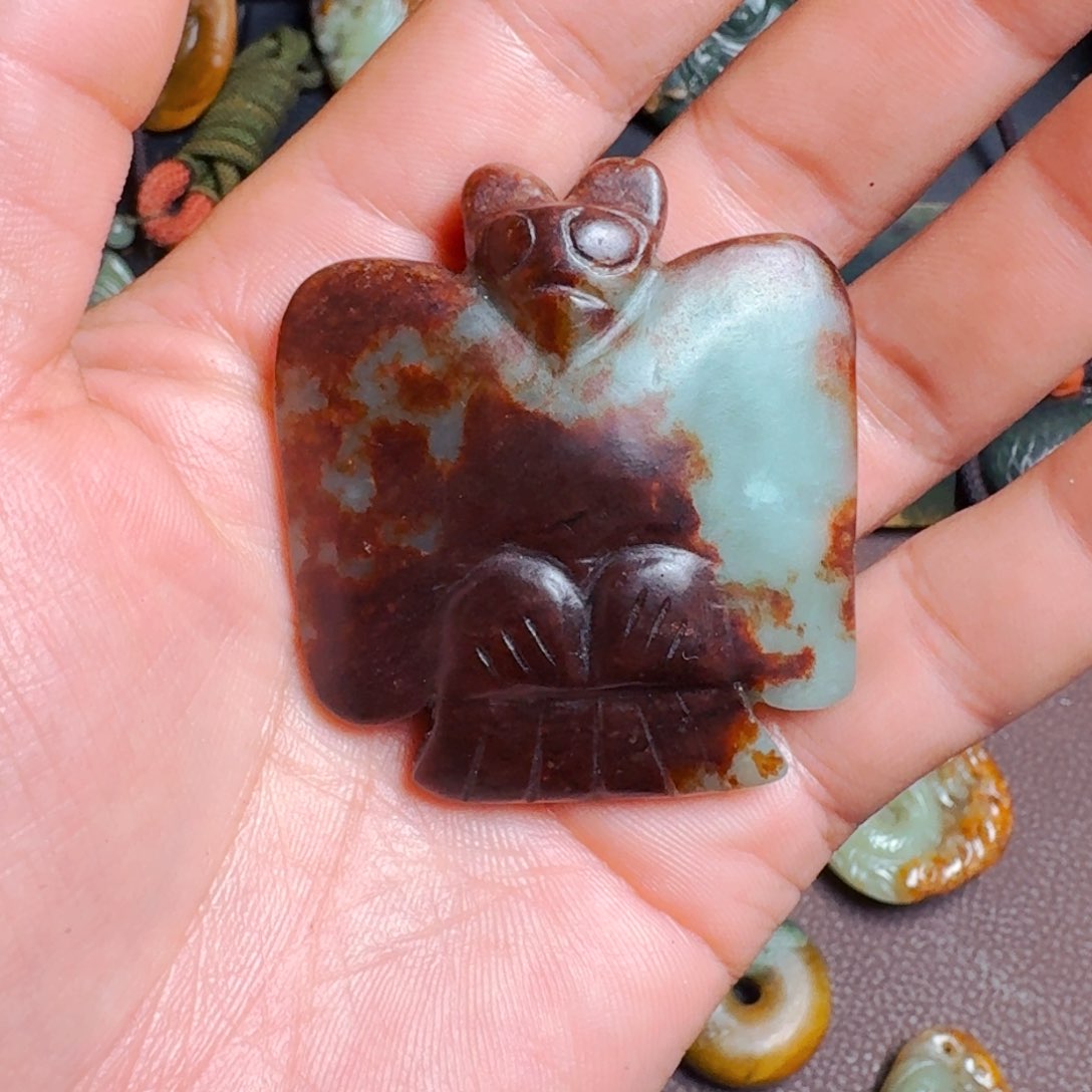 岫岩河磨玉（透闪石质玉）挂件未镶嵌