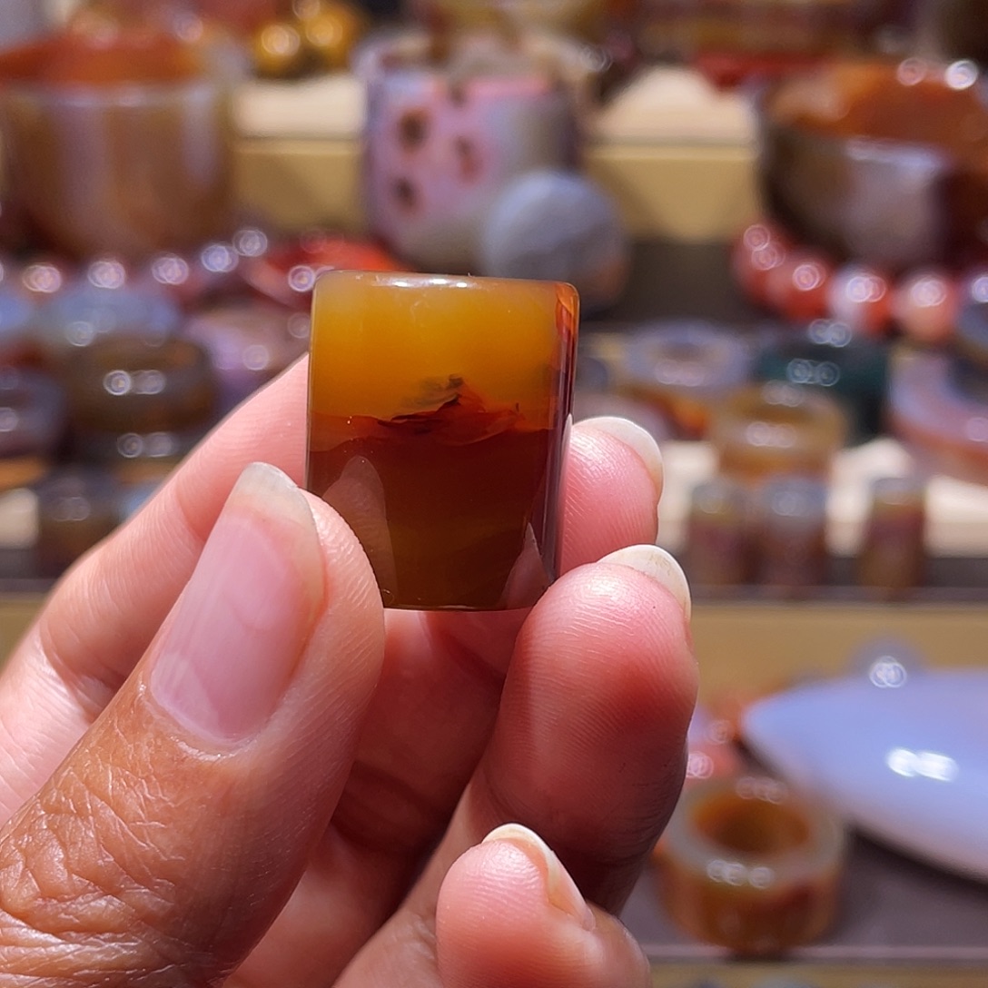 清***风玛瑙/玉髓未镶嵌手链