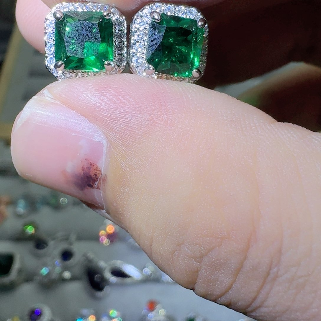 托帕石戒指银S925镶嵌