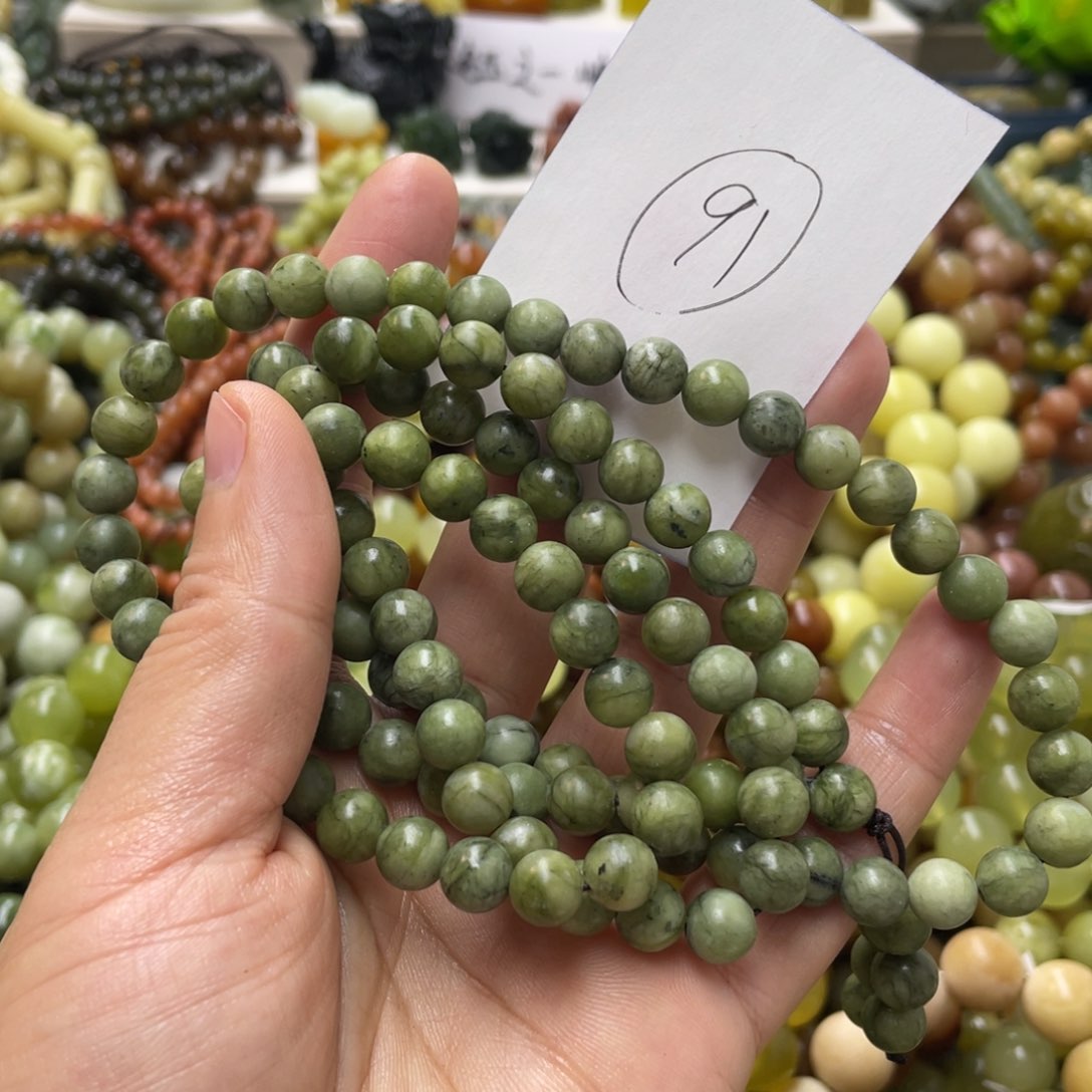 蛇纹石玉手链未镶嵌