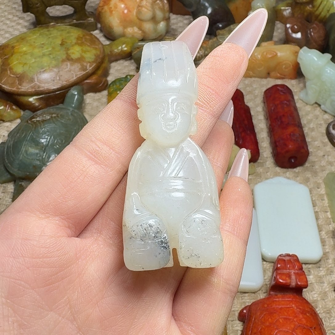 白玉菩提吊坠挂件