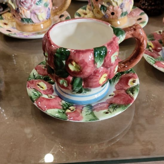 陶瓷咖啡杯碟微瑕特价出不退换