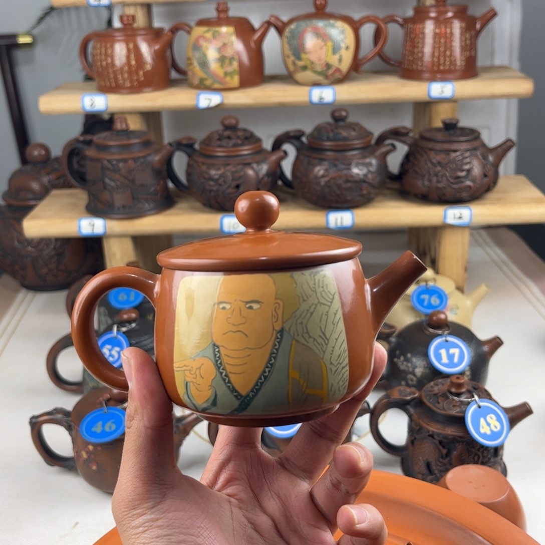 壶八***叔建水紫陶全手工制作，老匠人传承手艺