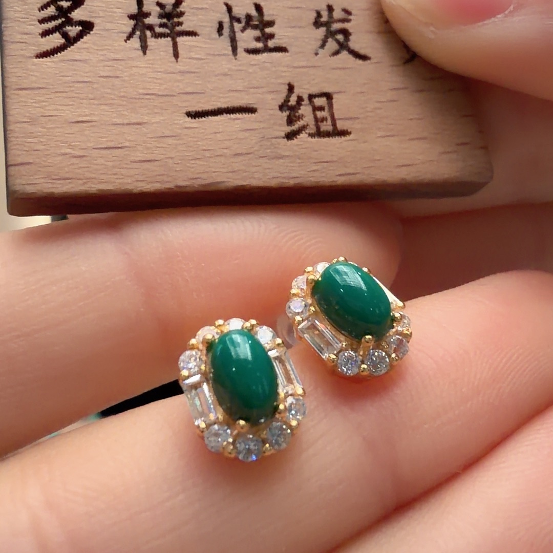 绿松石银S925镶嵌颈饰