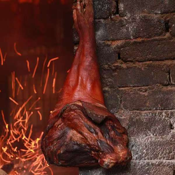 【超林子】熟食喂养土猪肉烟熏腊猪脚直播现称重量（砍块请联系客服）