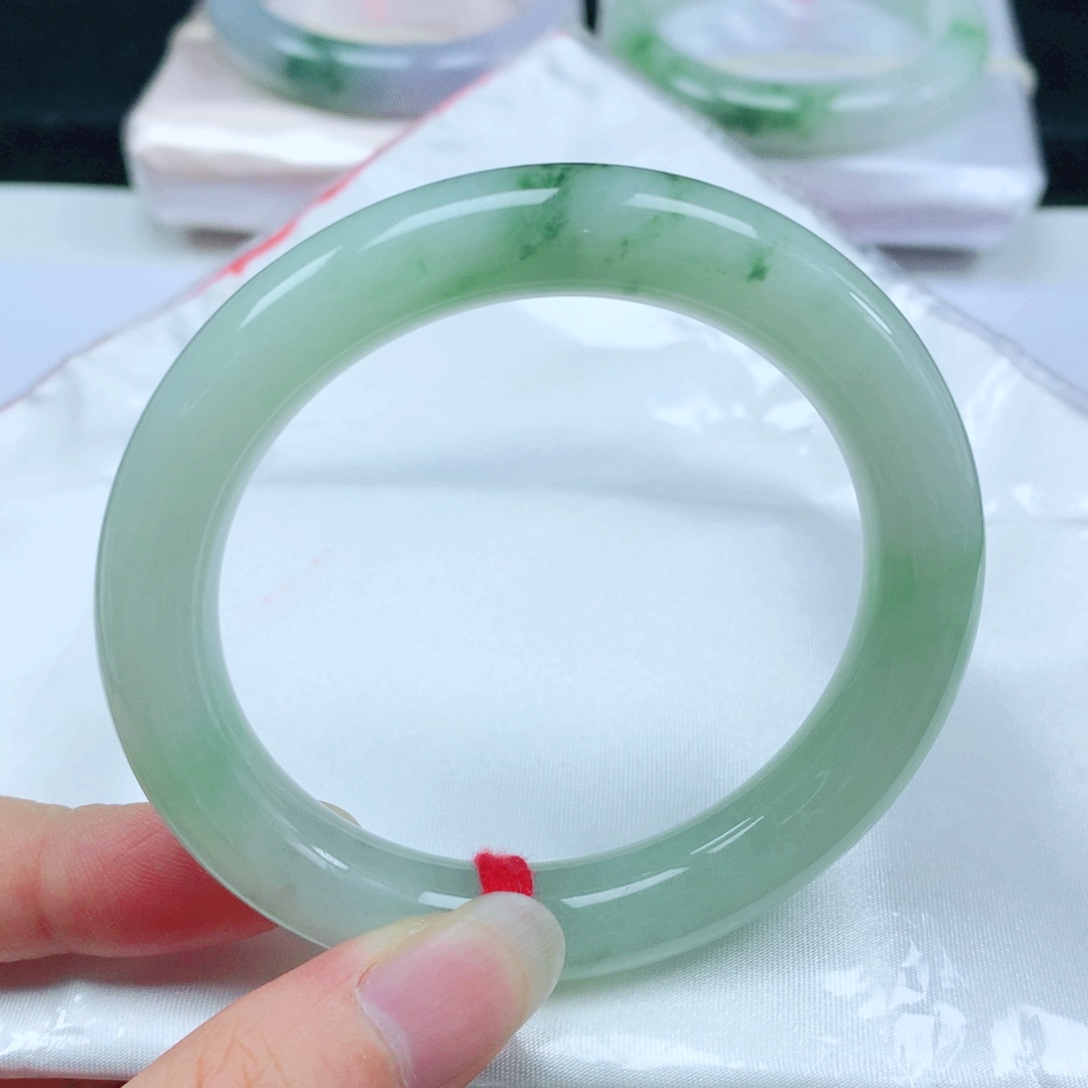 未镶嵌手镯翡翠  编号12 圆条55