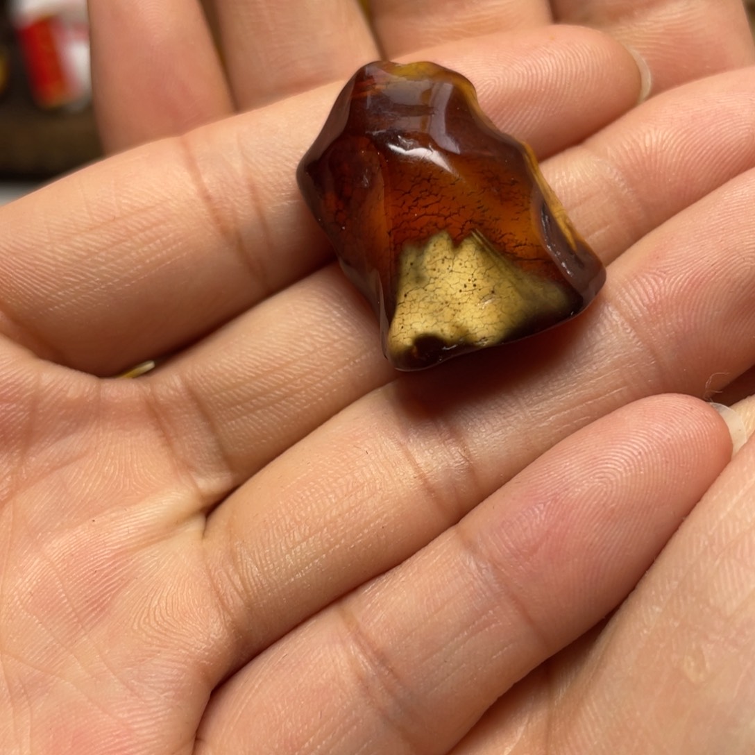 定制琥珀未镶嵌乐*琥珀蜜蜡原石吊坠