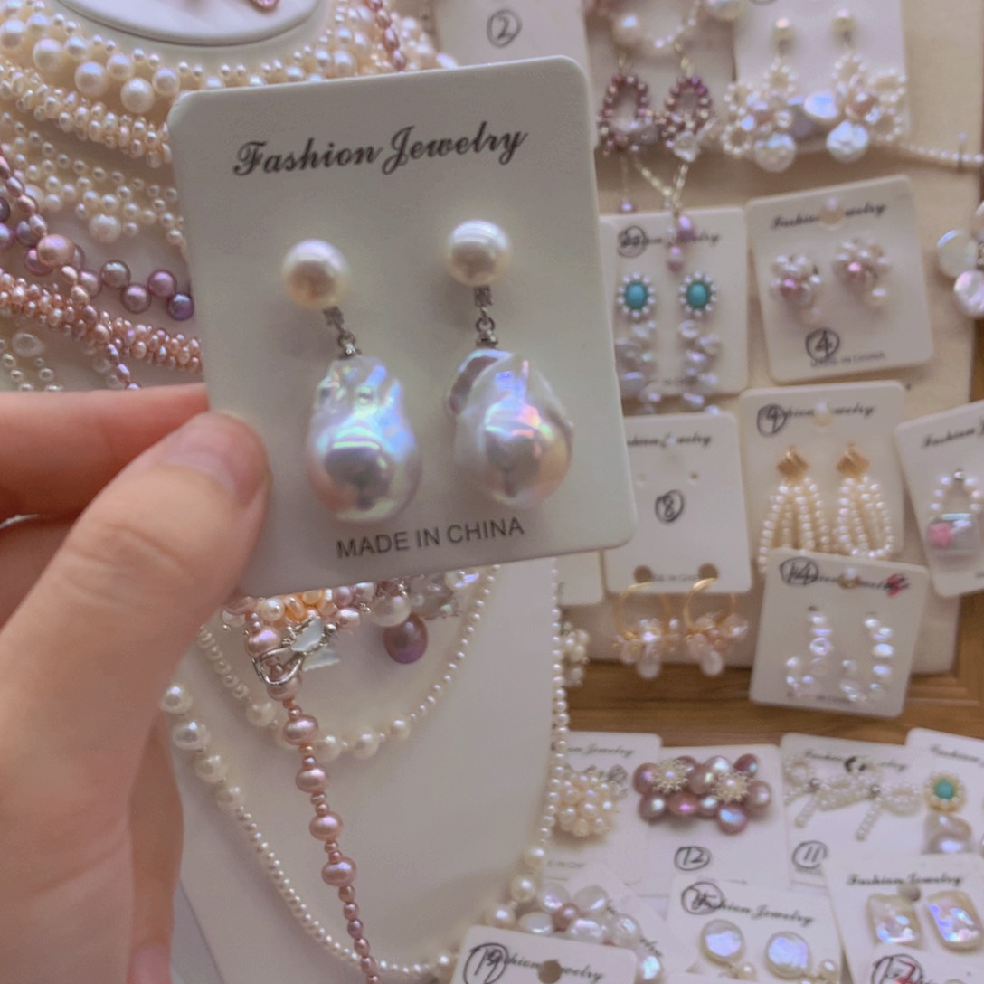 颈饰合金淡水珍珠