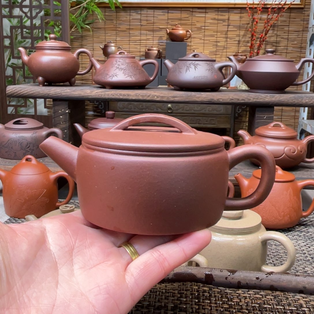 紫砂茶壶宜兴原矿紫砂手工制200