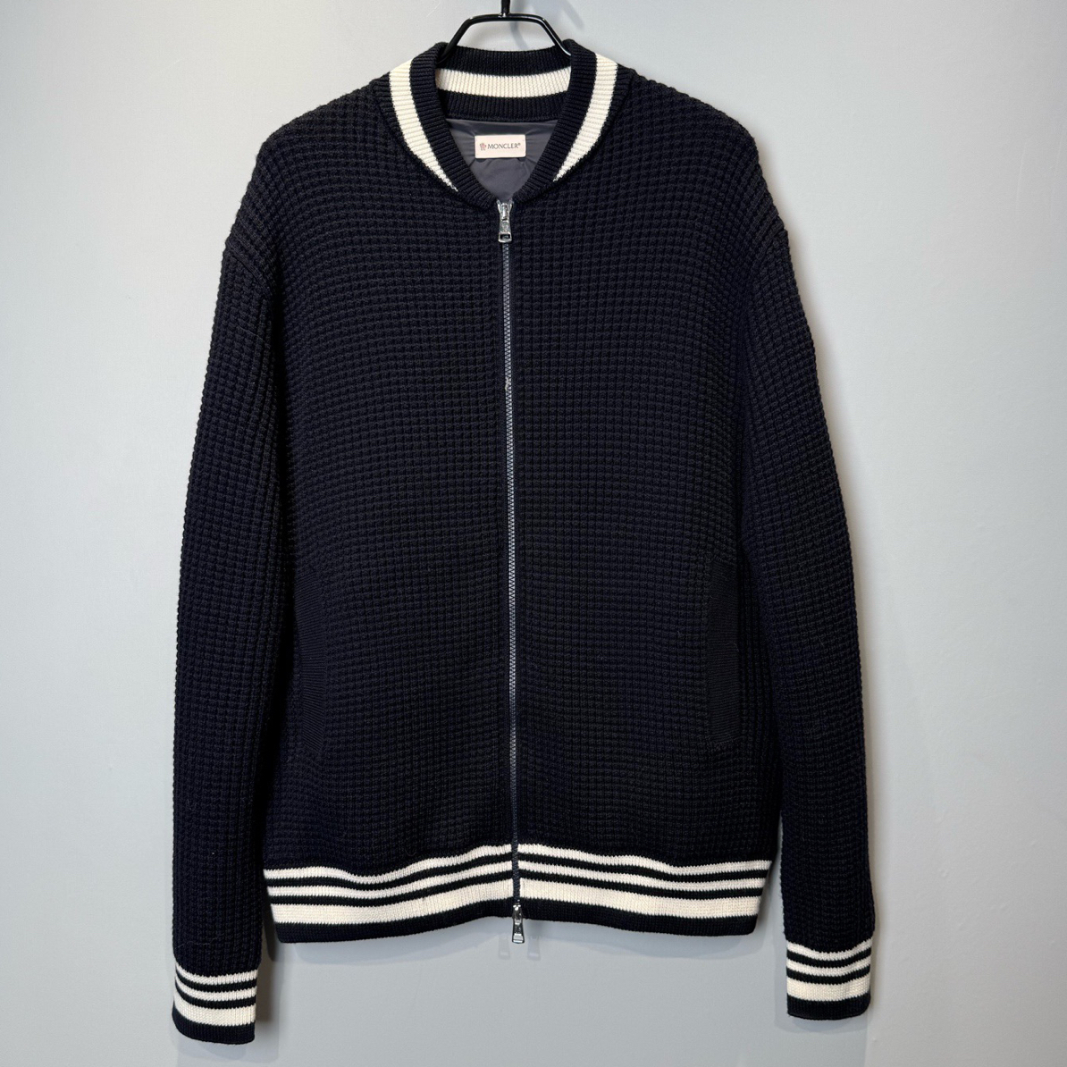 99新 MONCLER 羊毛拼接羽绒外套/XXL码/1068