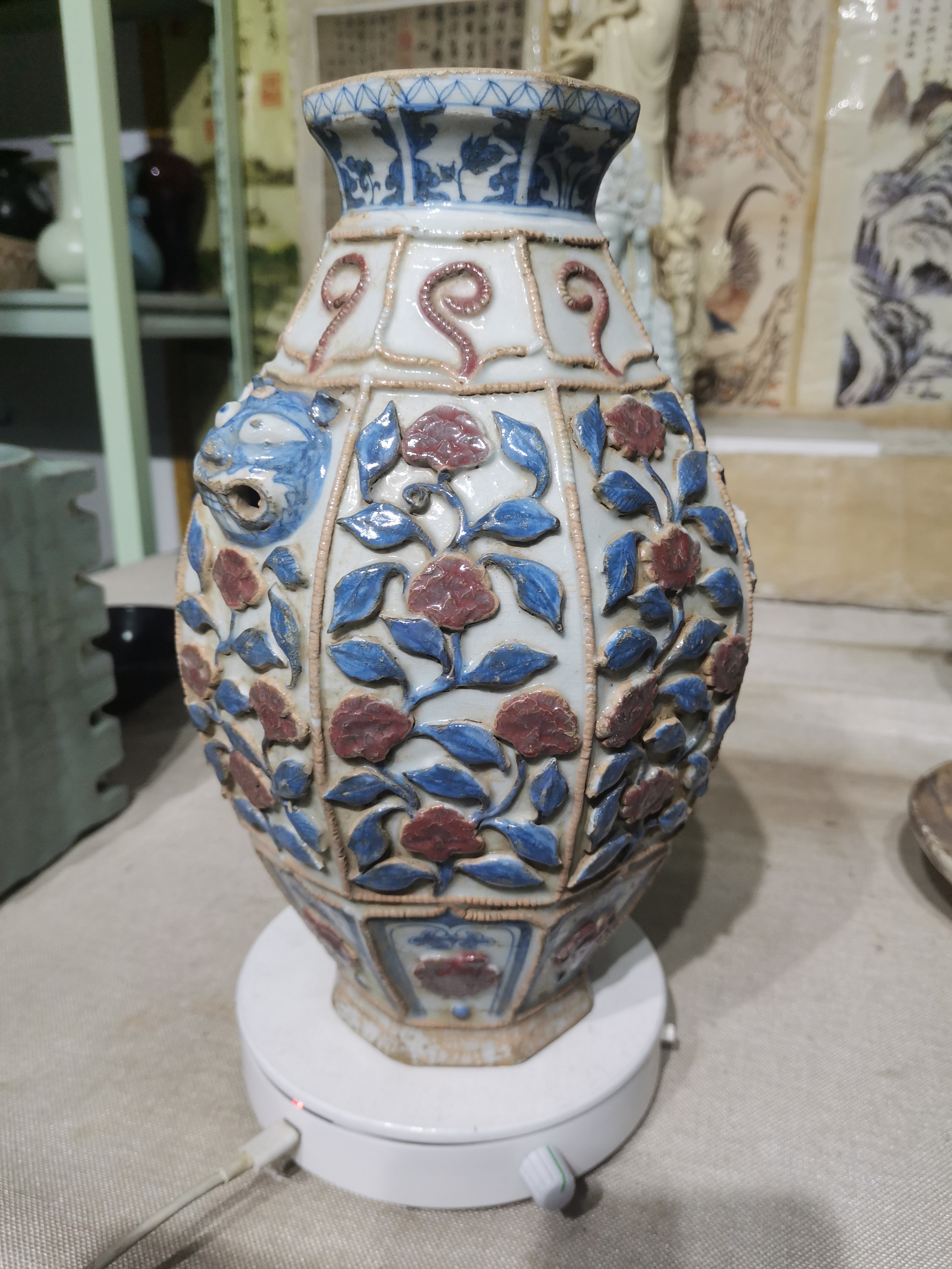 青花虎头瓶666666