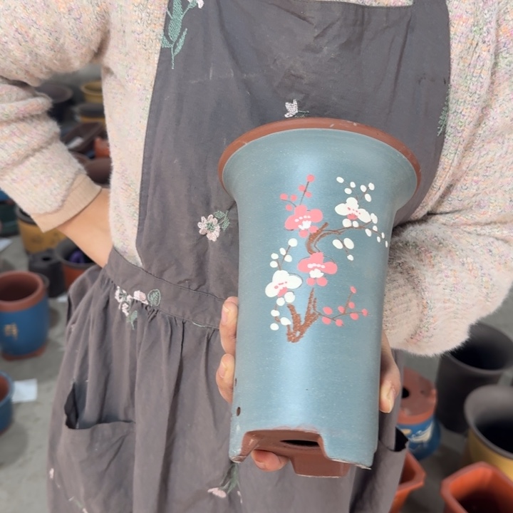 紫砂花盆紫砂花盆口径15/20