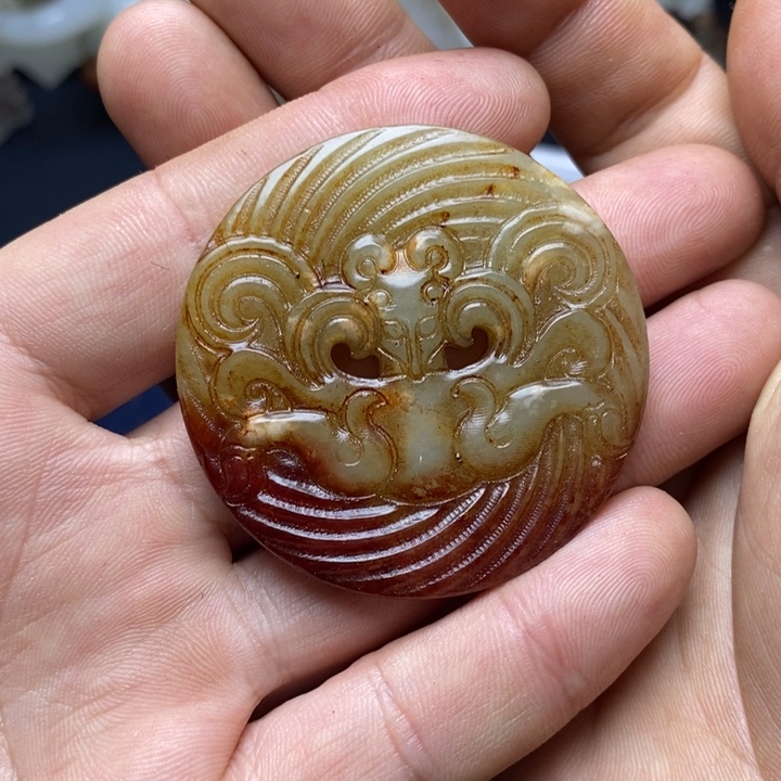 和田玉未镶嵌挂件