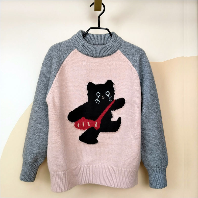 童装女童毛衣秋冬2025新款洋气儿童毛线衣大童女孩圆领外穿针织衫