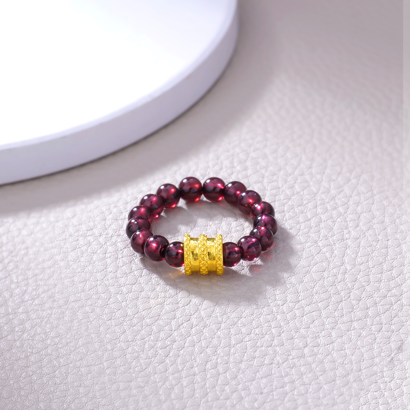 【珊珊专享】足金饰品 石榴石小蛮腰 SS3078