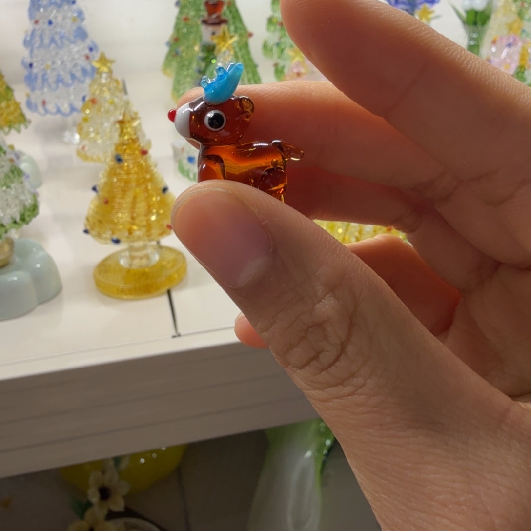 林***君手工艺品琉璃小麋鹿