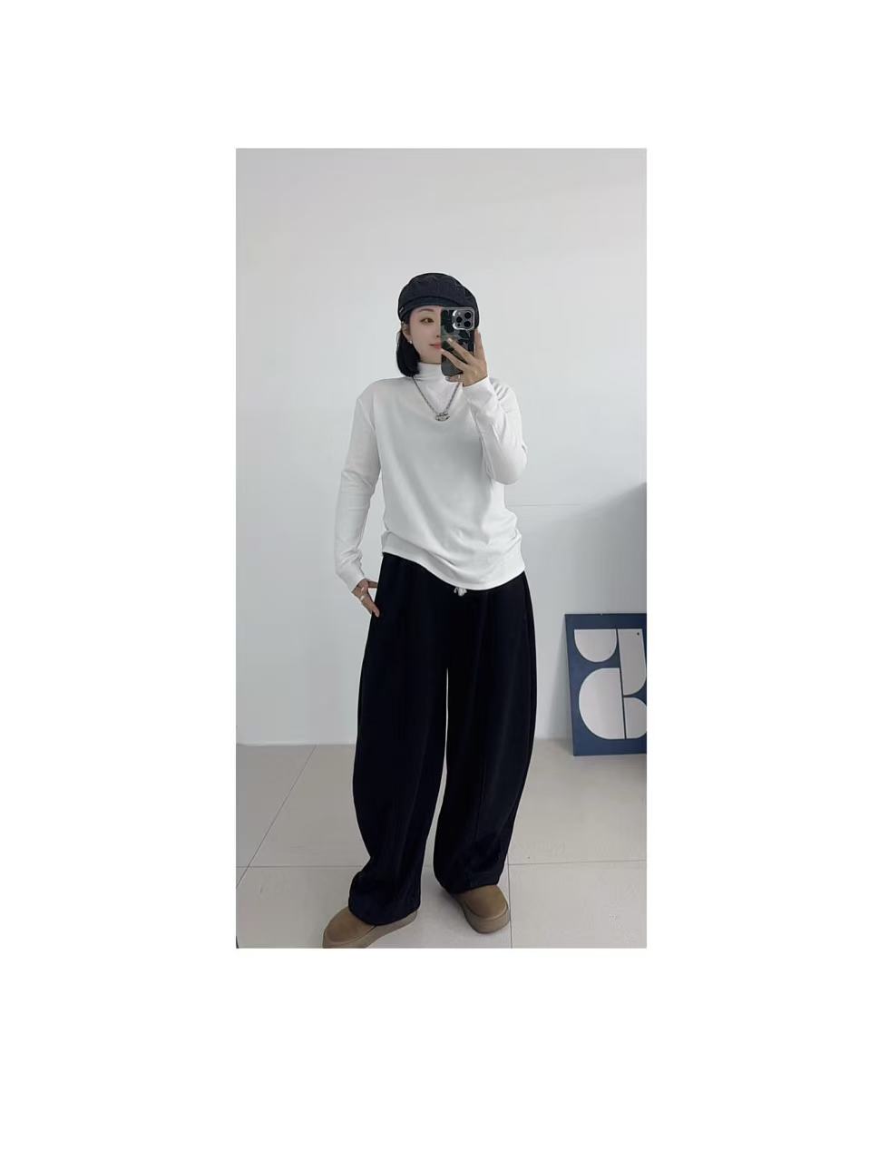 【纯色】糯叽叽显瘦半高领加绒打底1298