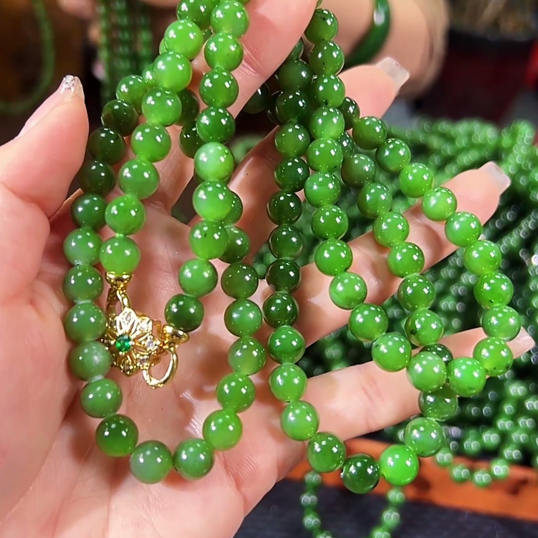 和田玉（碧玉）未镶嵌颈饰卡8的108