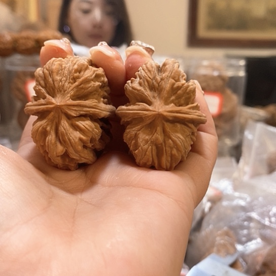 文玩核桃吊坠边32平谷方块有修