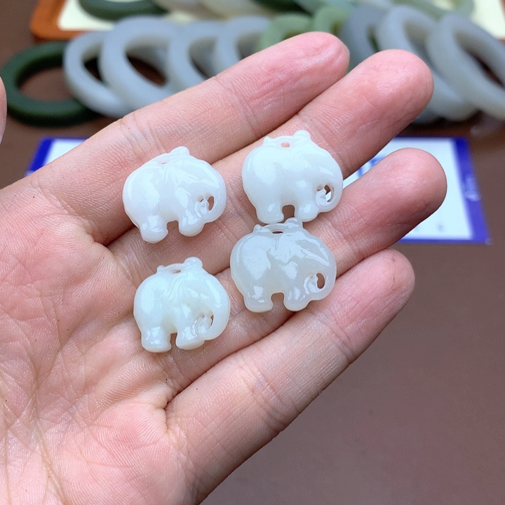 和田玉珠宝半成品未镶嵌