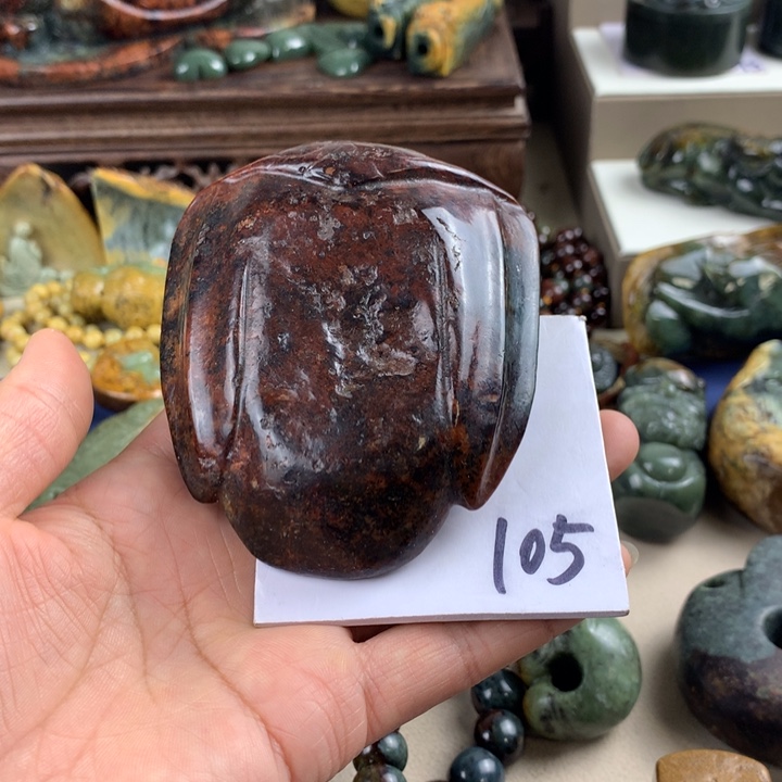 岫岩河磨玉（透闪石质玉）小摆件未镶嵌