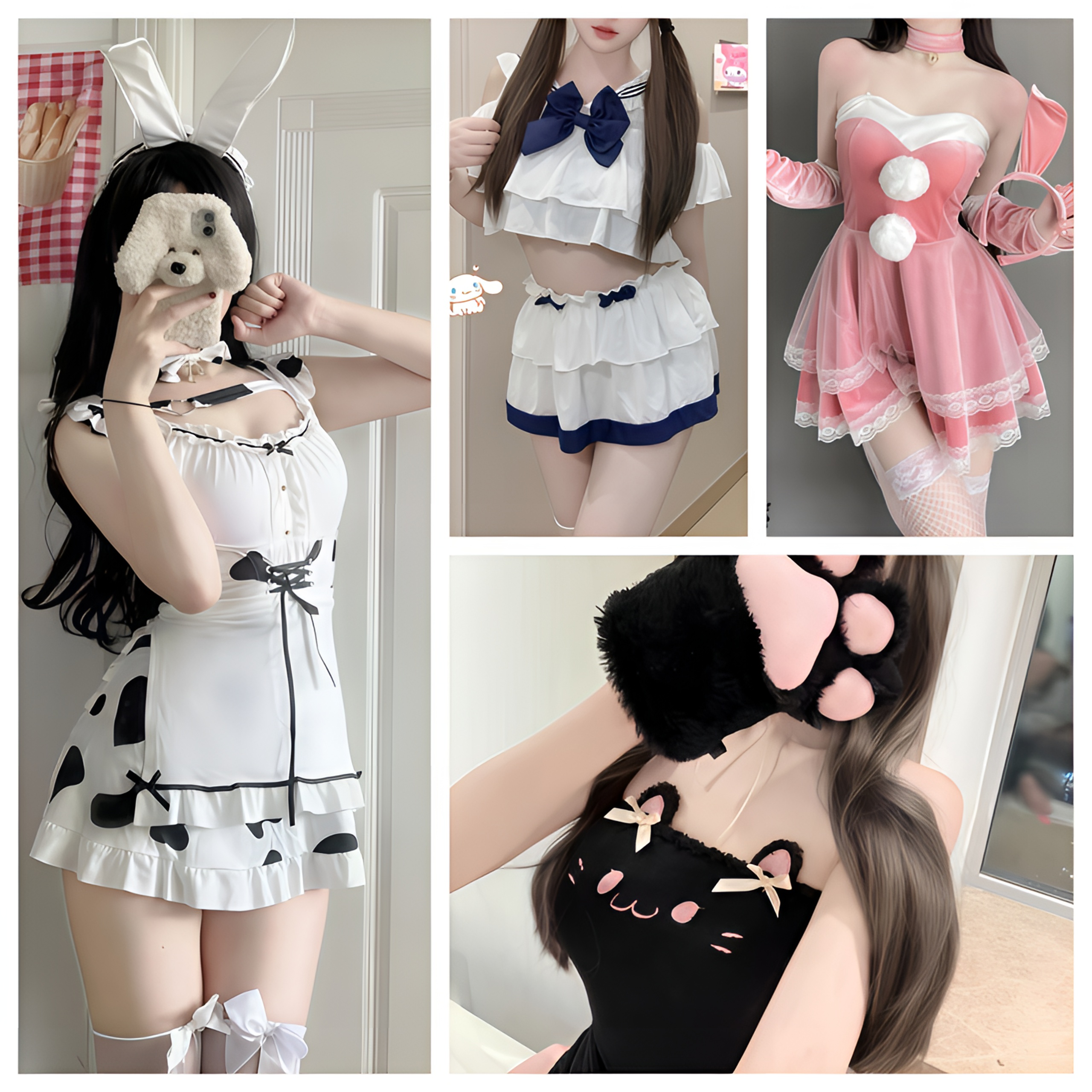 【编号1-39】夏楽睡衣过品链接集合性感纯欲蕾丝日系JK法式甜美睡裙