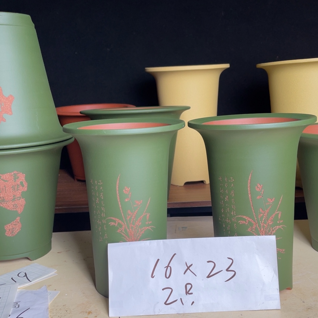 宜兴原矿紫砂花盆