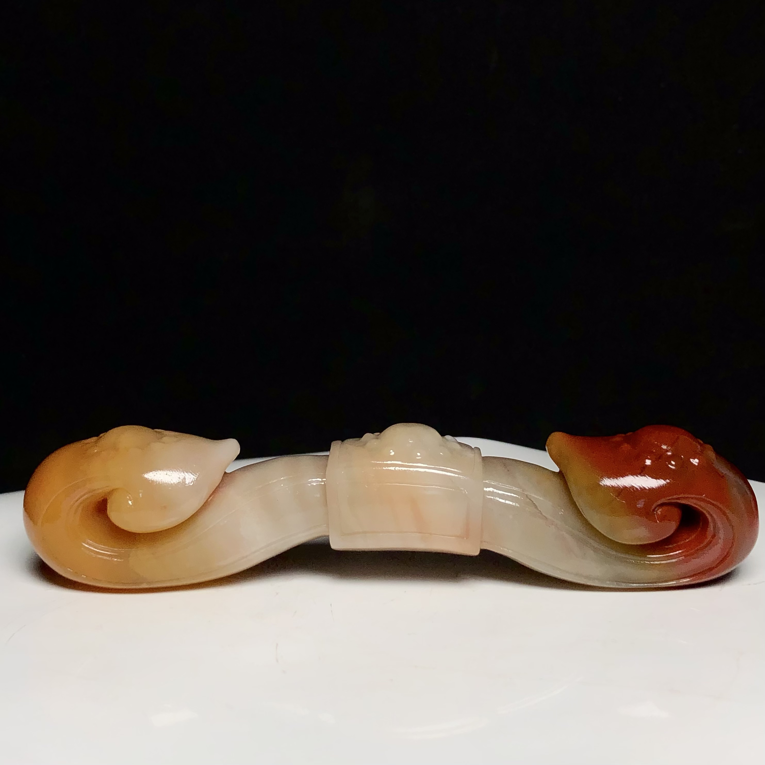 寿山石如意手把件摆件